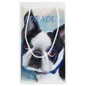 ボストン白黒テリア スモールペーパーバッグ (裏面)