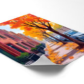 ボストン秋秋紅葉 ポスター (角)