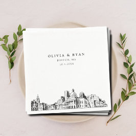 ボストン結婚ズカクテルナプキン スタンダードカクテルナプキン