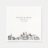 ボストン結婚ズカクテルナプキン スタンダードカクテルナプキン (正面)