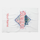 ボストン統一された州ヴィンテージUSA キッチンタオル (横)