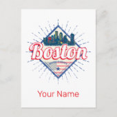 ボストン統一された州ヴィンテージUSA シーズンポストカード (正面)