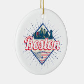 ボストン統一された州ヴィンテージUSA セラミックオーナメント (右)