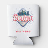 ボストン統一された州ヴィンテージUSA 缶クーラー (裏面)