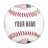 ボストン統一された州ヴィンテージUSA 野球ボール (裏面)