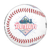 ボストン統一された州ヴィンテージUSA 野球ボール (正面左)