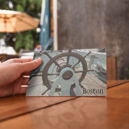 ボストン茶パーティー船はがき インビテーションポストカード