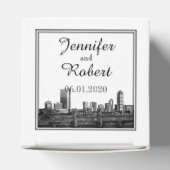 ボストン行き先の結婚式のお願いボックス フェイバーボックス (上部)