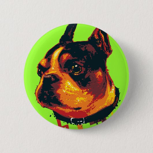 ボストン行為ボタン 缶バッジ (正面)