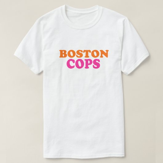 ボストン警察官 Tシャツ (デザイン正面)