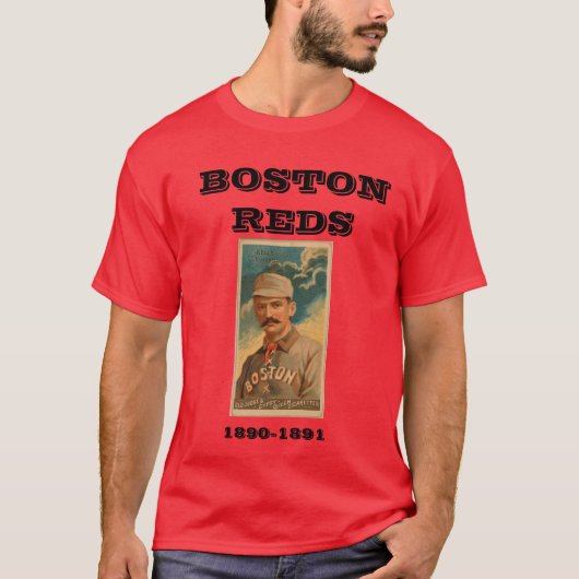 ボストン赤のヴィンテージのティー Tシャツ (正面)