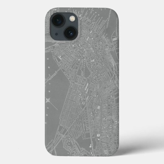 ボストン都市地図のスケッチ Case-Mate iPhoneケース (裏面)