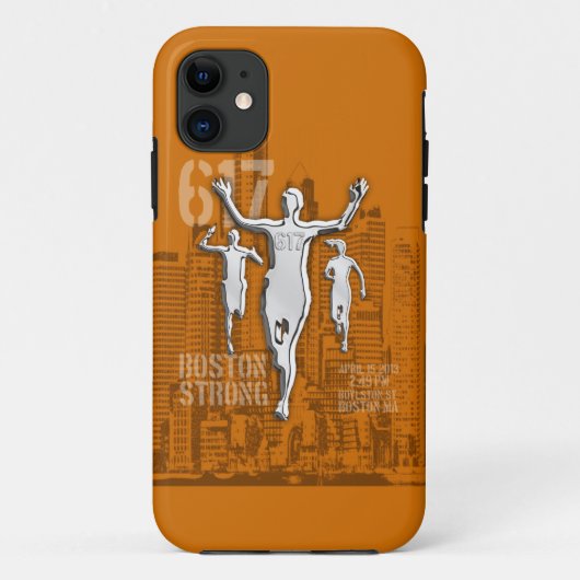 ボストン都市強い記憶のランナー Case-Mate iPhoneケース (裏面)