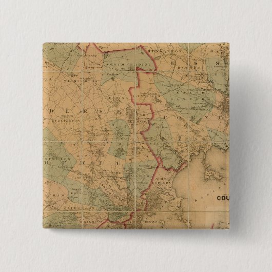 ボストン2の地図 缶バッジ (正面)