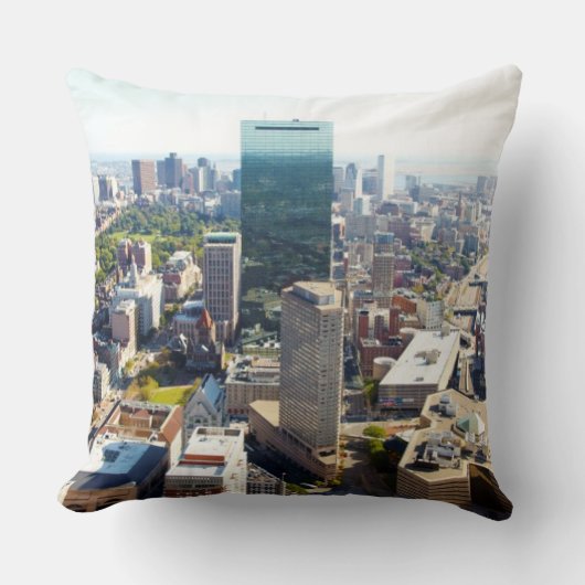 ボストン2の空中写真 クッション (正面)