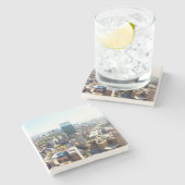 ボストン2の空中写真 ストーンコースター (横)