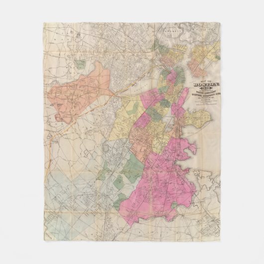 ボストン2 フリースブランケット (正面)