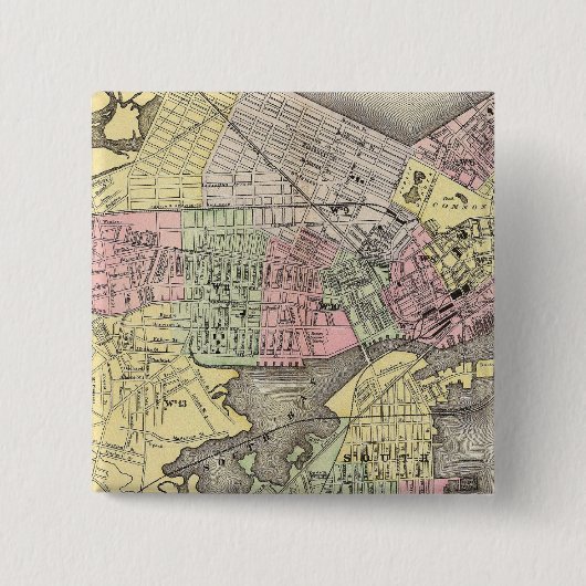 ボストン3 缶バッジ (正面)