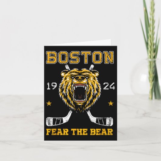 ボストン アイスホッケー Fear The Bear  カード (正面)