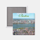 ボストン，アメリカ合衆国のスクエアマグネット マグネット (正面/裏面)