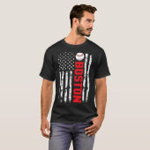 ボストン アメリカ国旗  Tシャツ (正面フル)