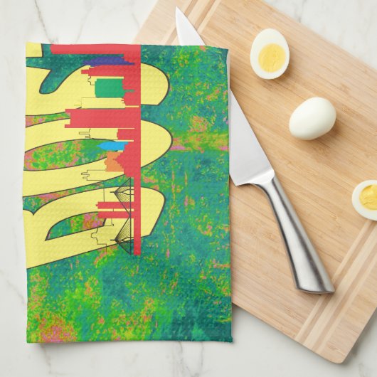 ボストン キッチンタオル (四つ折り)