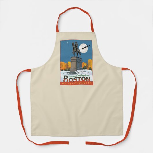 ボストン・コモンからのシーズンのご挨拶！ エプロン (正面)