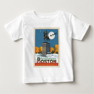 ボストン・コモンからのシーズンのご挨拶! ベビーTシャツ