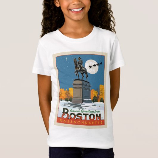 ボストン・コモンからのシーズンのご挨拶！ Tシャツ (正面)