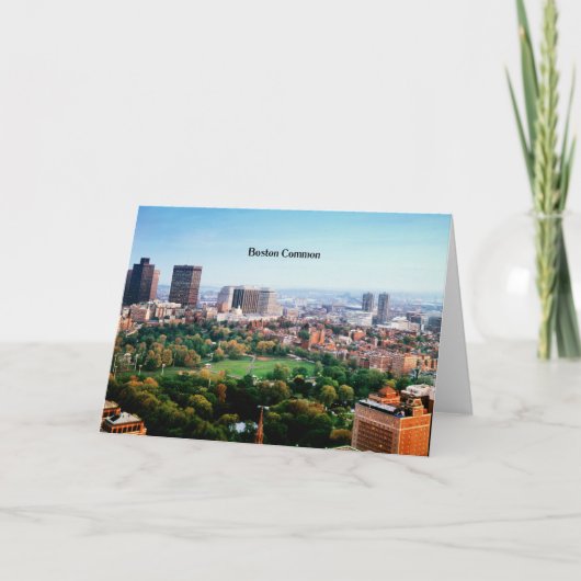 ボストン・コモン公園 カード (正面)