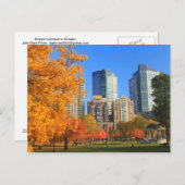 ボストン・コモン秋 ポストカード (正面/裏面)