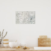 ボストン – コンコードの地図， 1775 ポスター (キッチン)