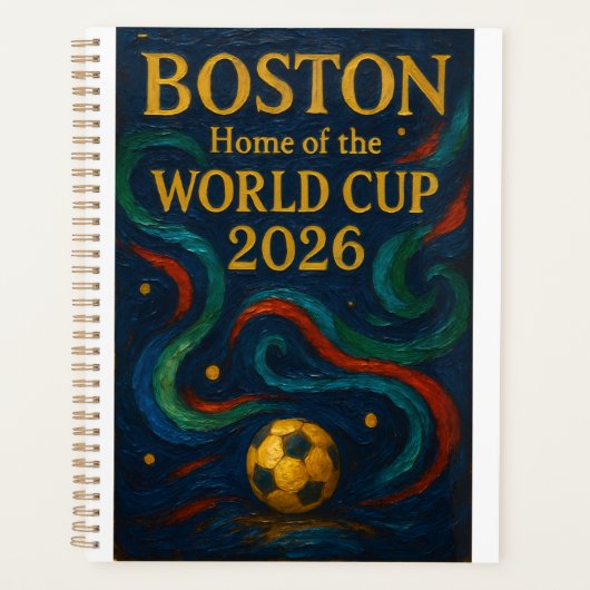 ボストン サッカー アート 2026 サッカーデザイン プランナー手帳 (正面)
