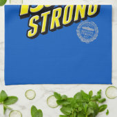 ボストン・シティ・ストロングがブルーで記憶 キッチンタオル (折り畳み)