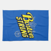 ボストン・シティ・ストロングがブルーで記憶 キッチンタオル (横)