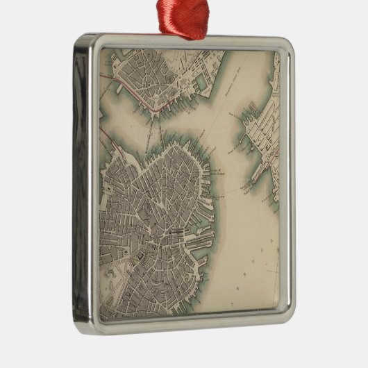 ボストン、シャールスタウン、ロクスベリー メタルオーナメント (右)
