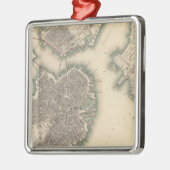 ボストン、シャールスタウン、ロクスベリー メタルオーナメント (左)