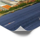 ボストン・スカイラインとチャールズ・リバー ポスター (角)