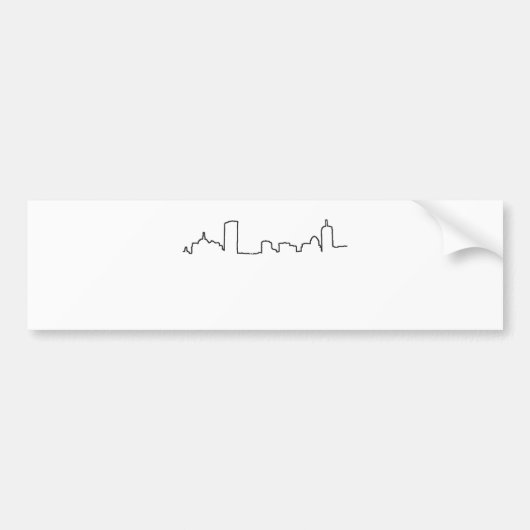 ボストン-スカイライン バンパーステッカー (正面)