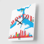 ボストン スクエア壁時計 (傾斜)