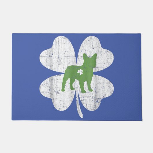 ボストン・テリアー・ママ、ボストン・テリアー・パパ、犬好き。 ドアマット (正面)