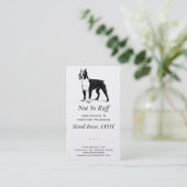 ボストン・テリア・ドッグ・ビジネス 名刺 (スタンド正面)