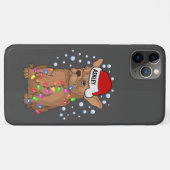 ボストン・テリア・ドッグ・ヴィーブのクリスマスライト Case-Mate iPhoneケース (裏面(横))