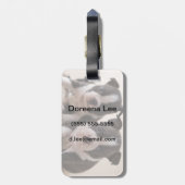 ボストン·テリア·パッピー2人 ラゲッジタグ (裏面縦)