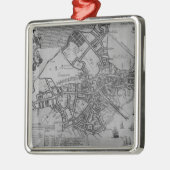 ボストン、ニューイングランド1739年の計画 メタルオーナメント (左)