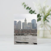 ボストン・ハーバーの帆船 ポストカード (スタンド正面)