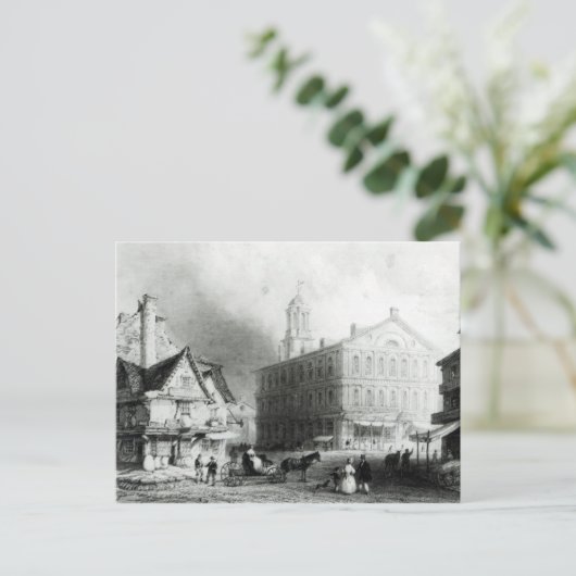 ボストン・ファヌーイエル・ホール ポストカード (スタンド正面)