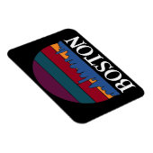 ボストン・マサチューセッツヴィンテージCityscape写真 マグネット (右側)