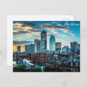 ボストン・マサチューセッツ州スカイラインの旅行写真 ポストカード (正面/裏面)