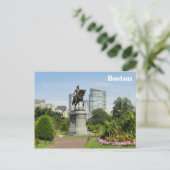 ボストン・マサチューセッツ州パブリックガーデン旅行写真 ポストカード (スタンド正面)